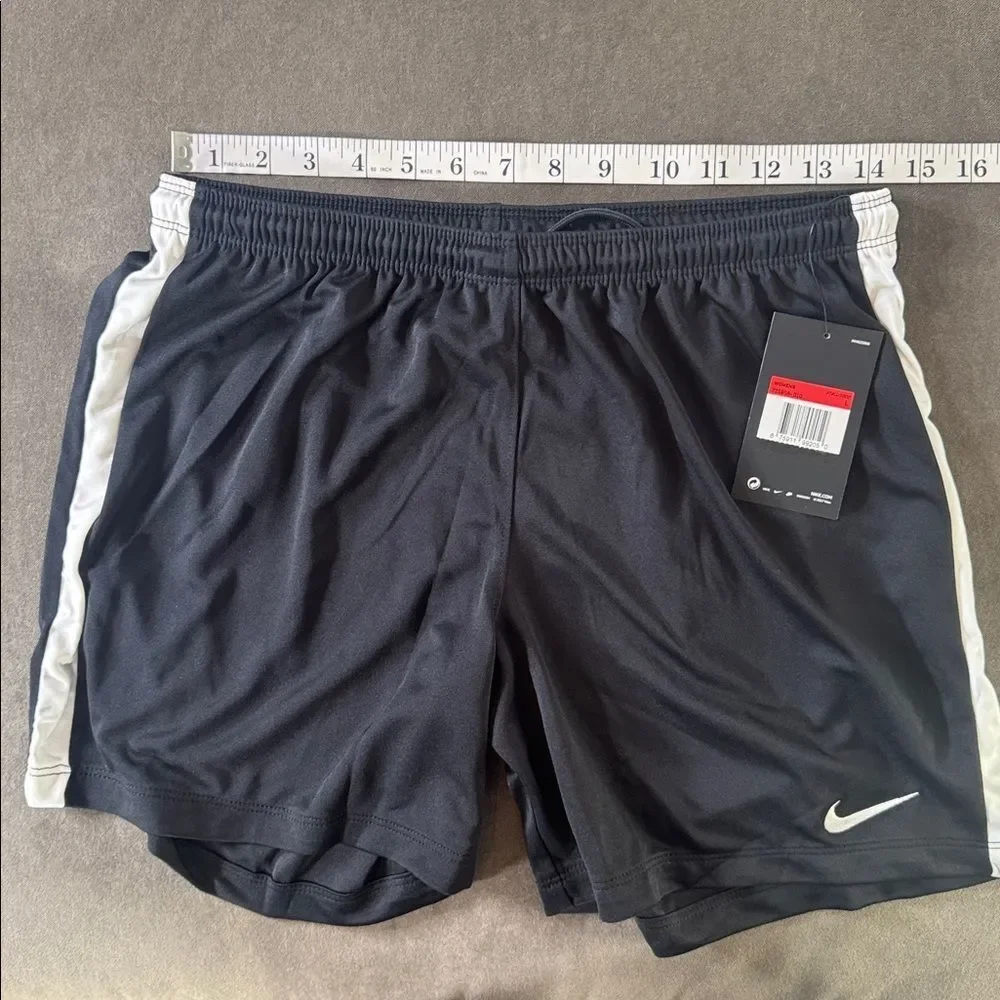Women’s Nike Dri-Fit Sport Shorts Black Drawstring Waist 725956-010 Size L NWT
